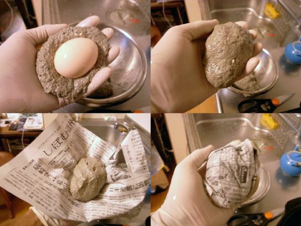 卵を包む