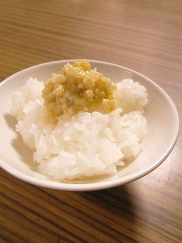 お米納豆とご飯