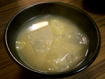 西京味噌の味噌汁