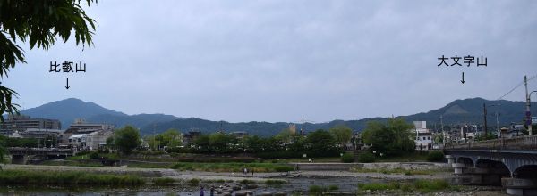比叡山と大文字山