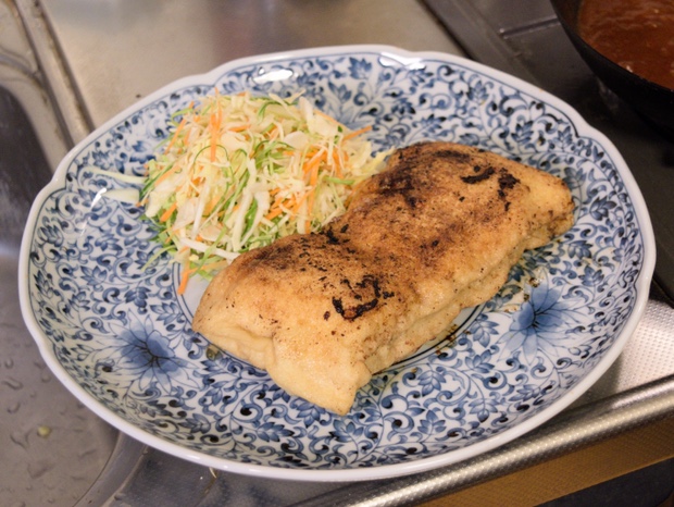 焼けたお揚げハンバーグ