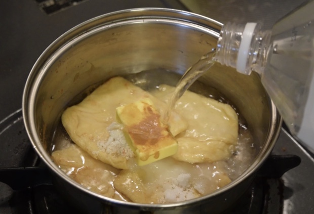 お揚げに味を付ける