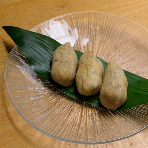 お揚げ苺大福