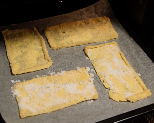 お揚げをオーブンで焼く