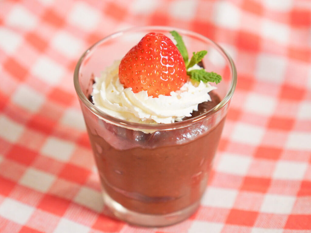 ダークチョコレートアボカドムースのレシピ