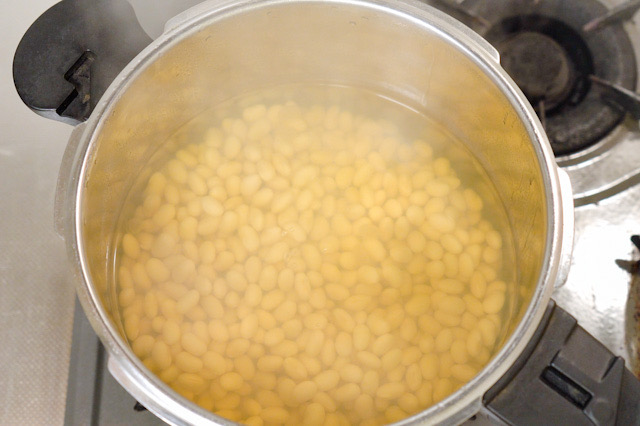 40分煮た大豆