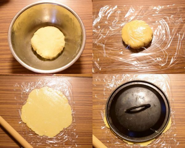 タルト生地を伸ばす
