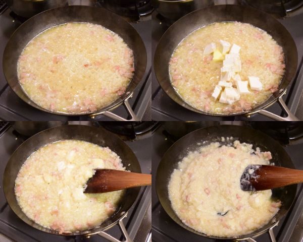 リゾットを作る後半