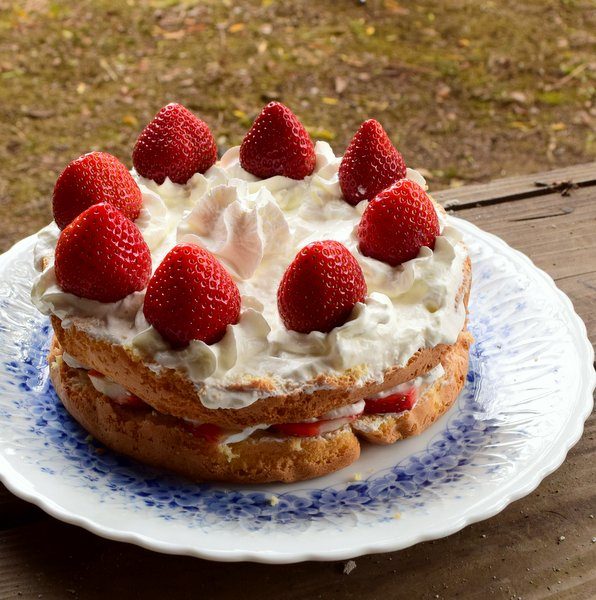 アウトドアで作ったクリスマスケーキ